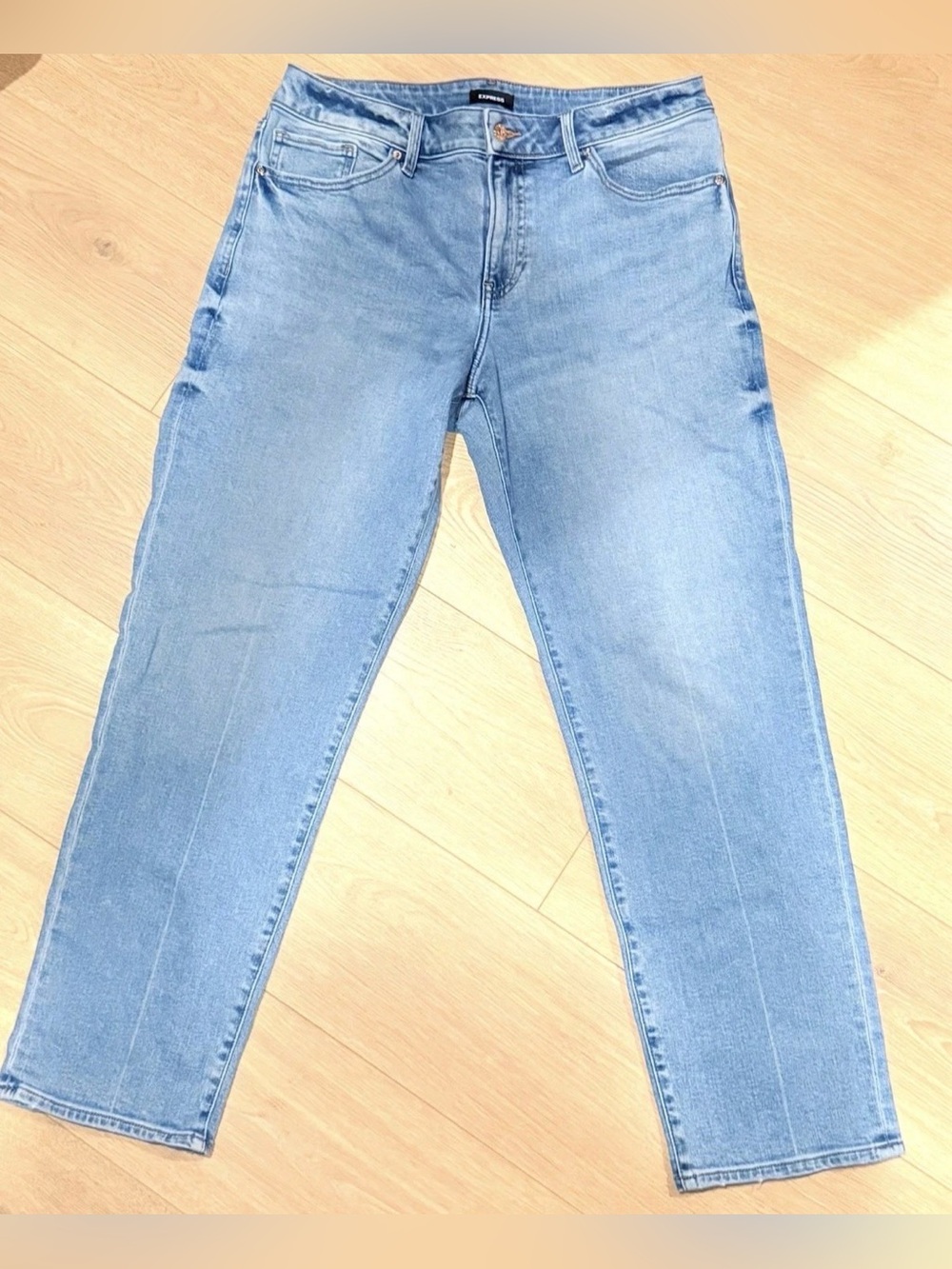 Express Light Blue Boyfriend Jeans